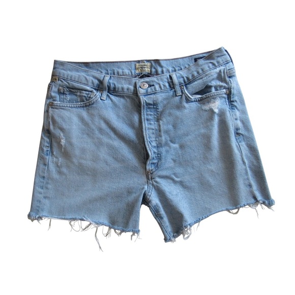 Citizens Of Humanity Cutoff Shorts 30 Premium Vintage Olivia DIY Cut Light Wash - Picture 1 of 9